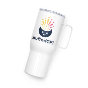 Travel mug with a handle